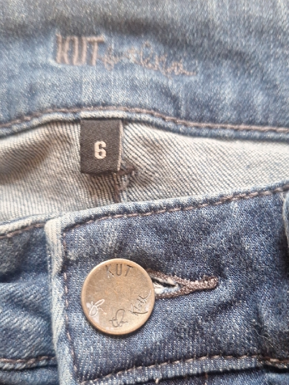Kut from the Kloth Dark Blue Cropped Jeans - Picture 2 of 10